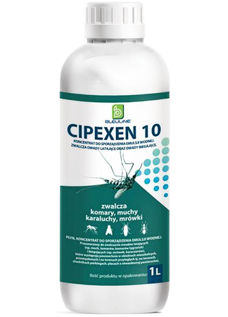 CIPEXEN 10 (dawniej Cipex 10E) - oprysk na komary, kleszcze i inne insekty 1L - Bleu Line